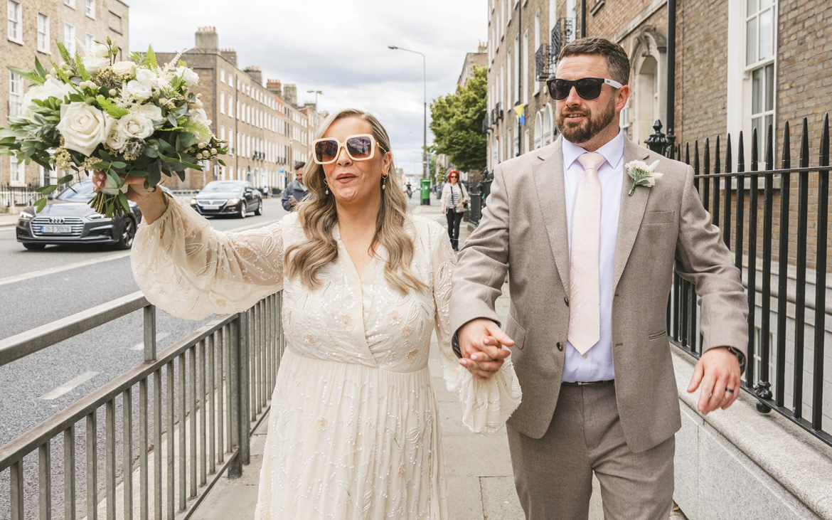 An Intimate Dublin wedding with their nearest & dearest for Jennifer & Barry