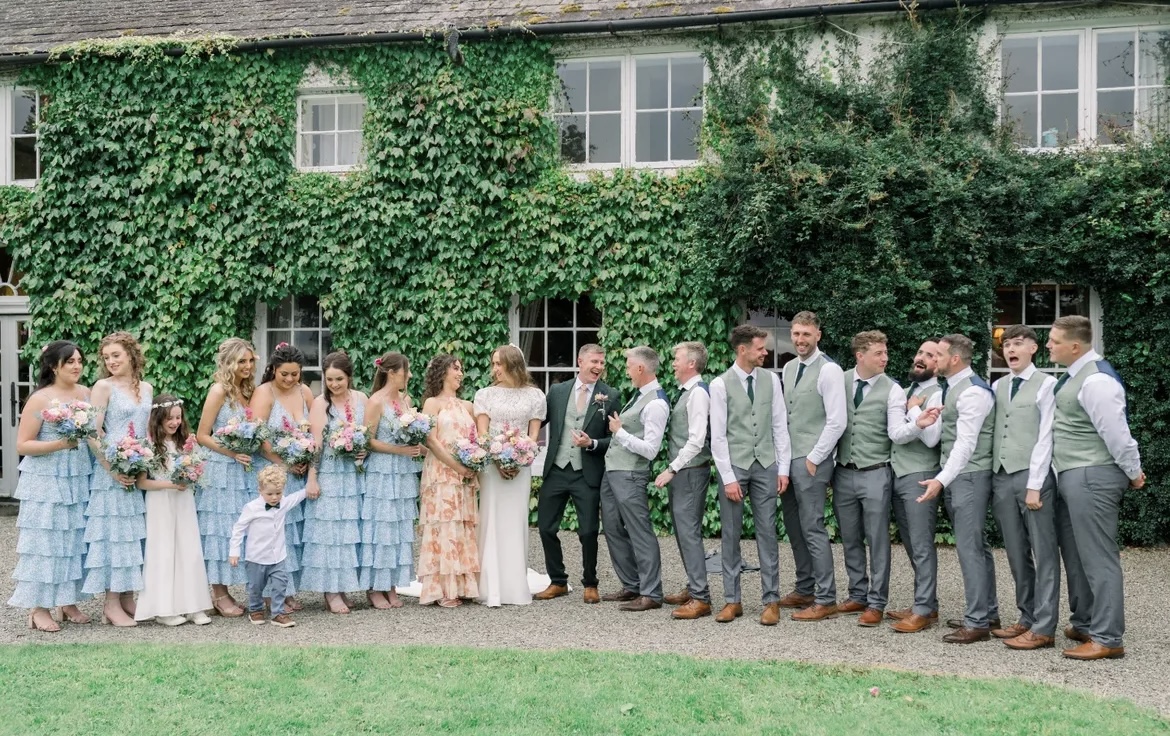 Blushing Wedding Bliss for Hope and Cian at Rathsallagh House